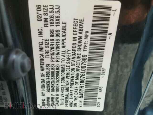 2006 HONDA ELEMENT - VIN: 5J6YH18676L007989 - Фото 10