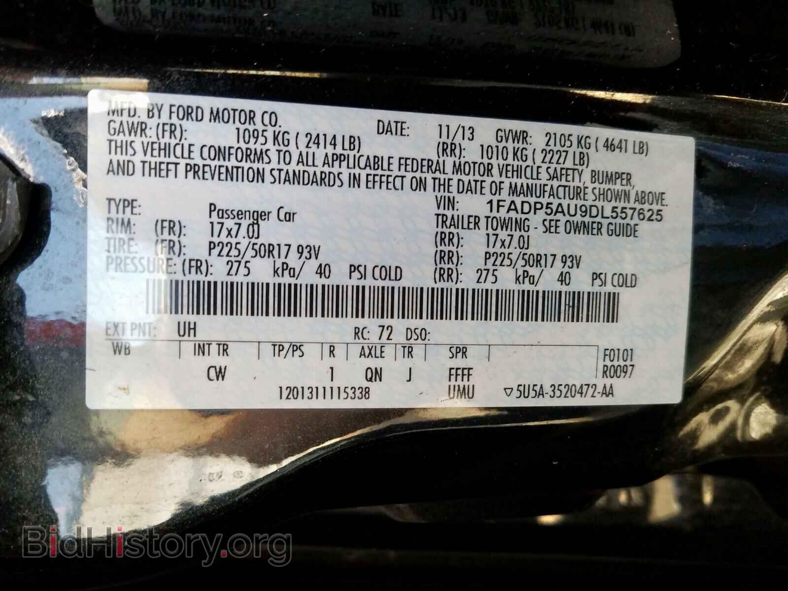 2013 FORD CMAX - VIN: 1FADP5AU9DL557625 - Фото 10