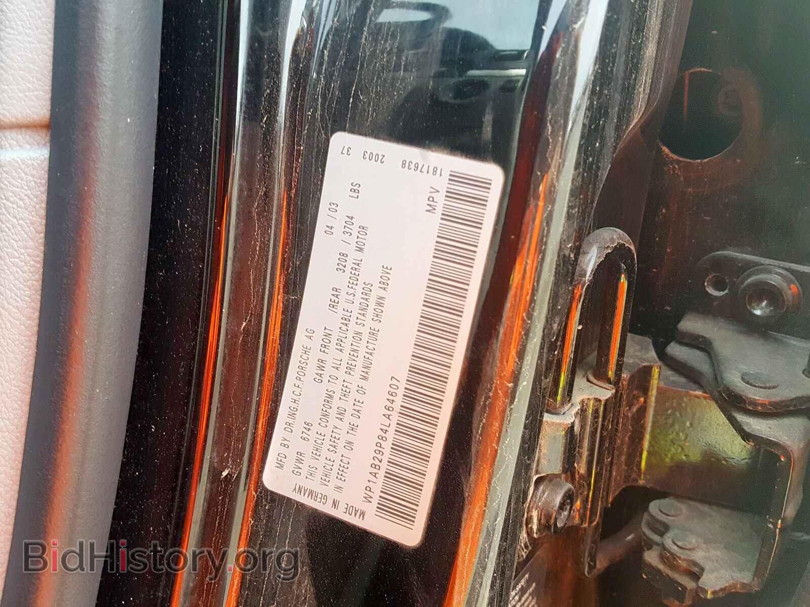 2004 PORSCHE CAYENNE - VIN: WP1AB29P84LA64607 - Photo 10