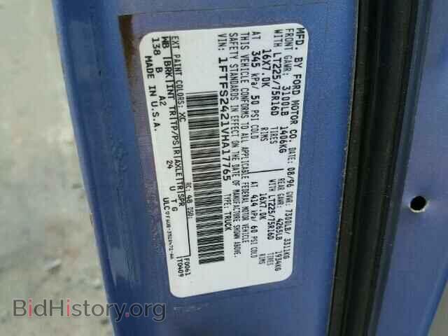 1997 FORD ECONOLINE - VIN: 1FTFS2421VHA17765 - Фото 10