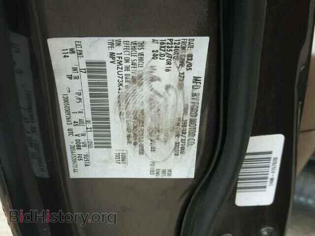 2005 FORD EXPLORER - VIN: 1FMZU73K45UB41487 - Фото 10