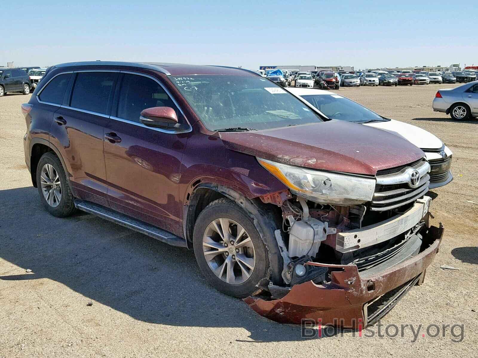 Photo 5TDKKRFH0ES032665 - TOYOTA HIGHLANDER 2014