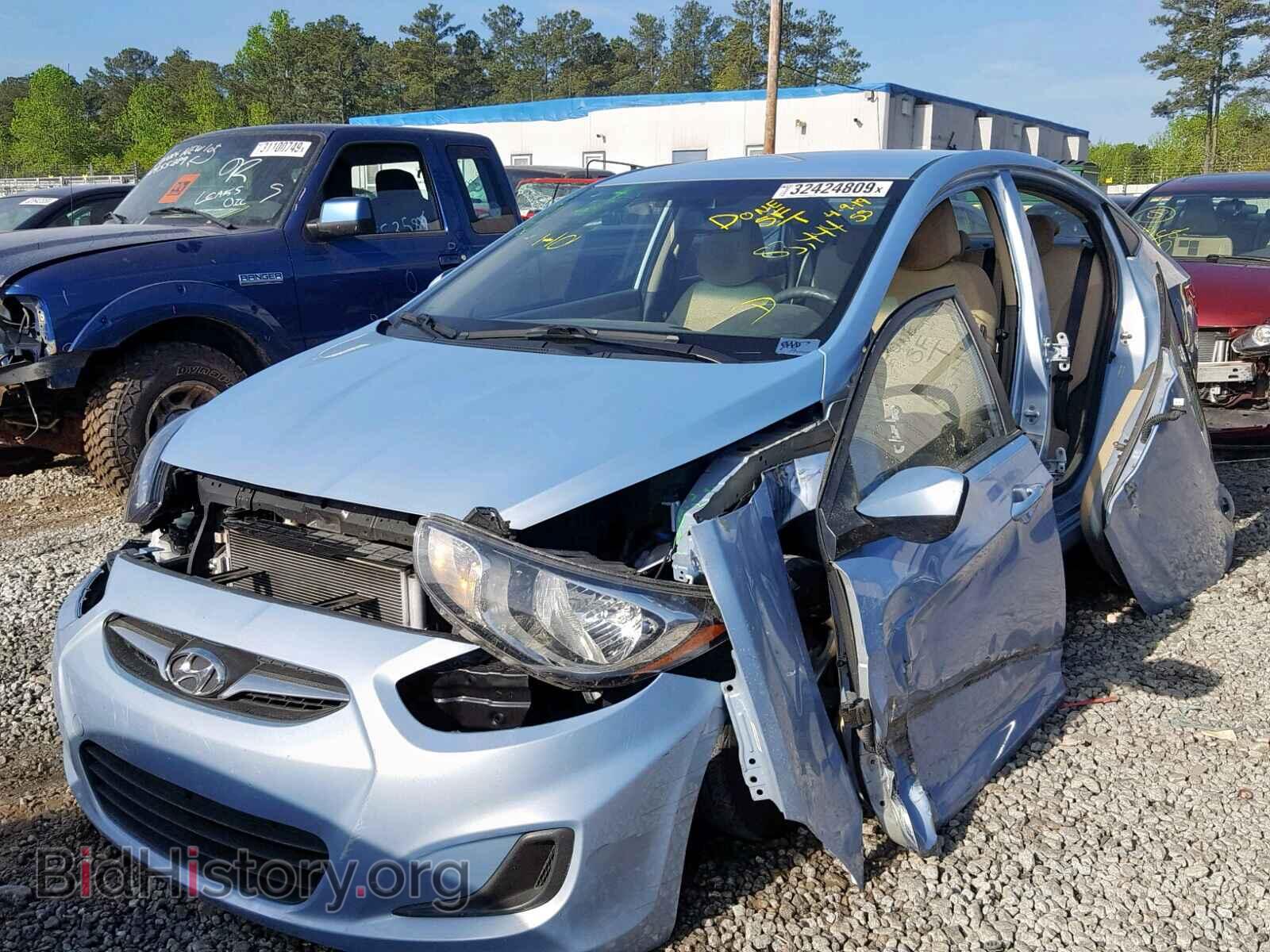 2013 HYUNDAI ACCENT - VIN: KMHCT4AE1DU311534 - Фото 2