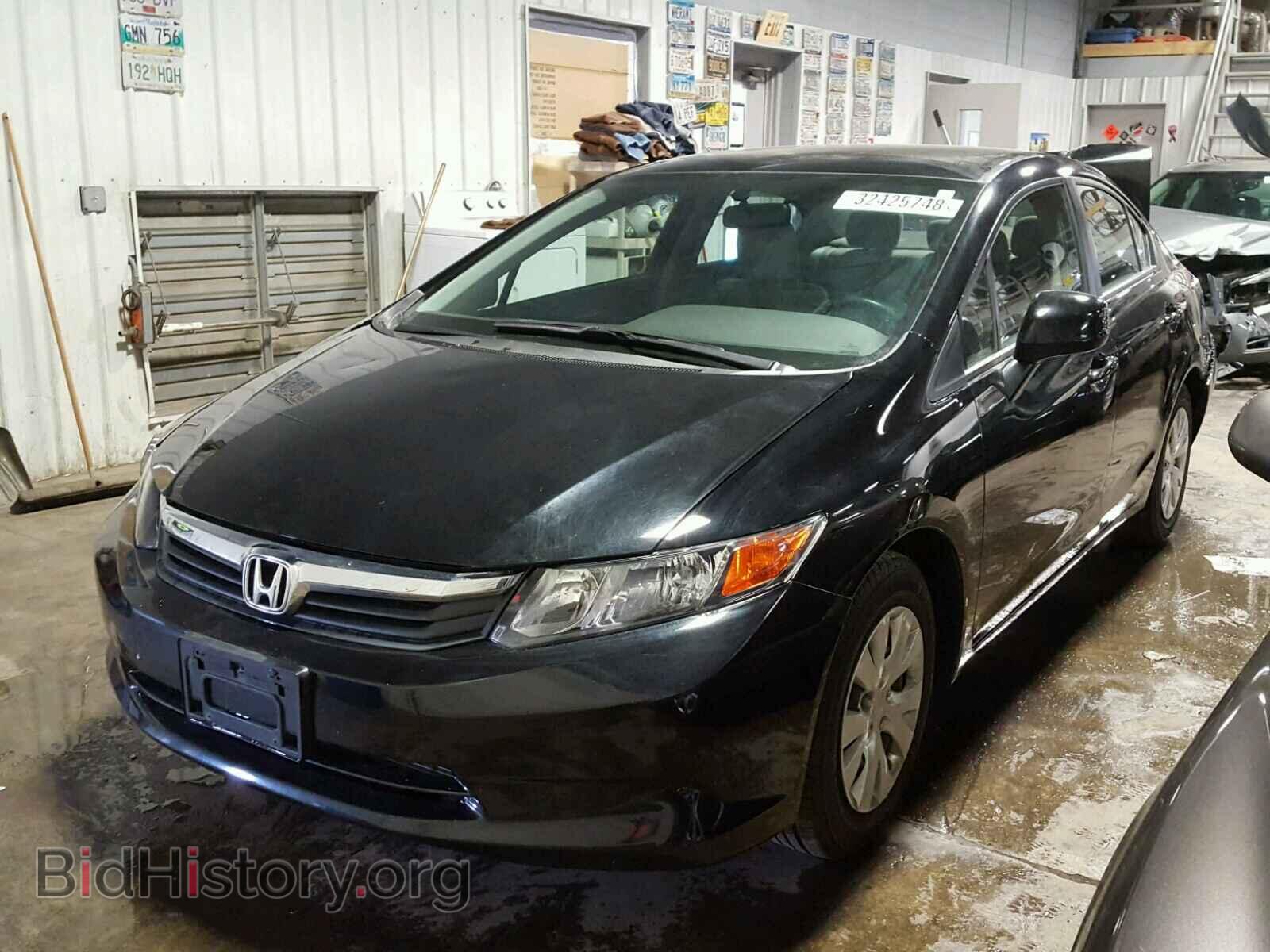 2012 HONDA CIVIC LX - VIN: 19XFB2F55CE092480 - Фото 2