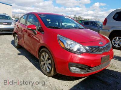 2014 Kia RIO RIO EX, red — VIN KNADN4A36E6407339, Copart