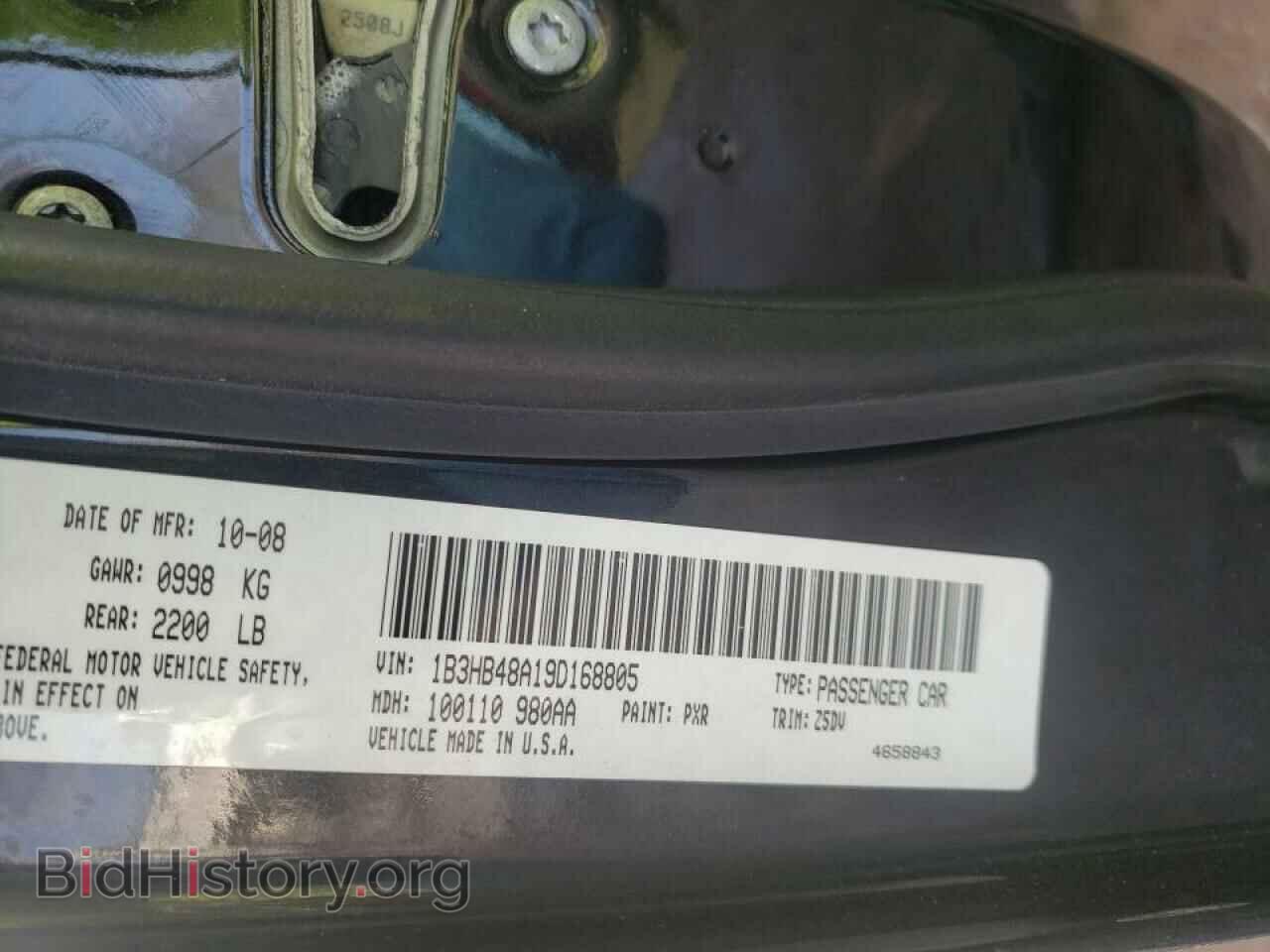 2009 DODGE CALIBER - VIN: 1B3HB48A19D168805 - Фото 10