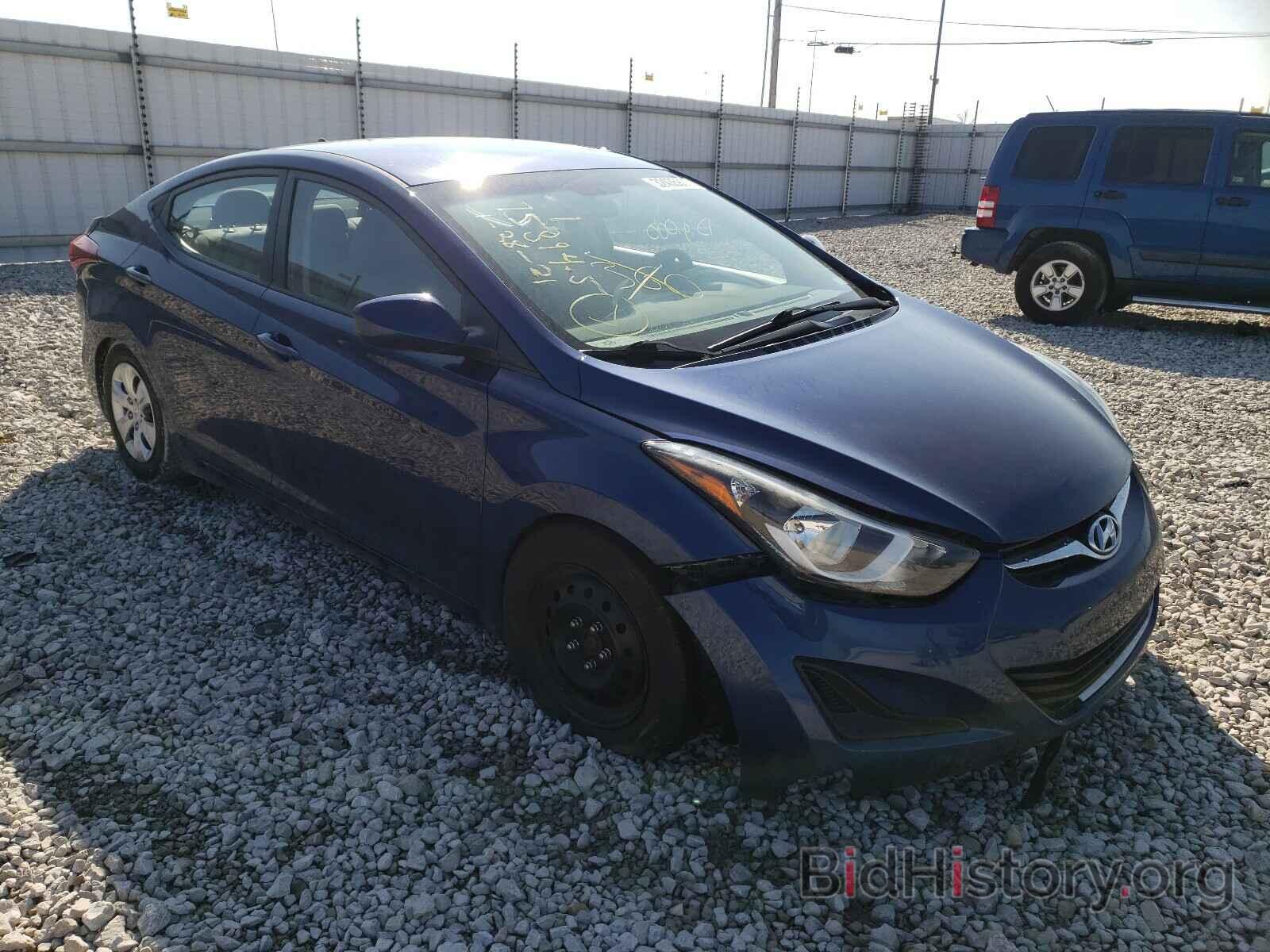 Фотография 5NPDH4AE9GH701337 - HYUNDAI ELANTRA 2016