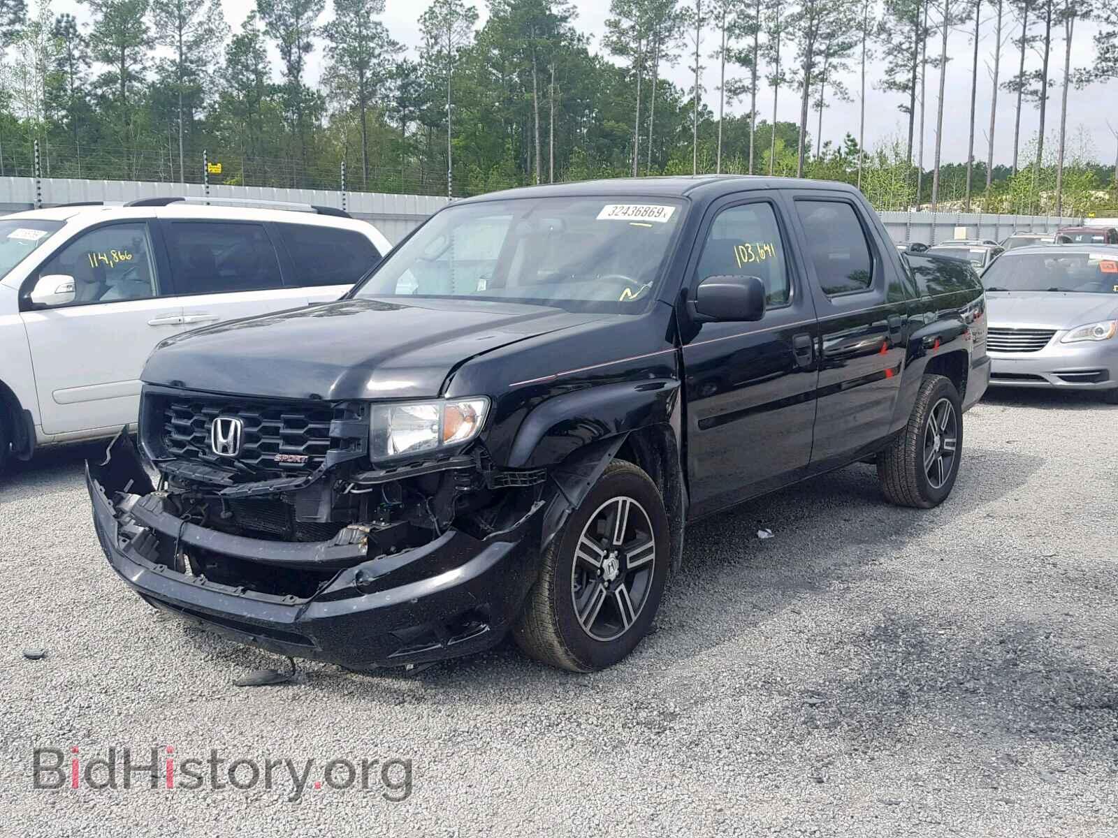 2014 HONDA RIDGELINE - VIN: 5FPYK1F70EB013211 - Фото 2