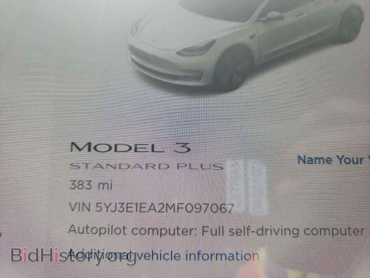 2021 TESLA MODEL 3 - VIN: 5YJ3E1EA2MF097067 - Photo 8