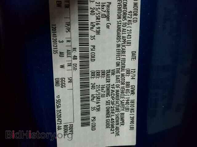 2014 FORD FOCUS - VIN: 1FADP3F25EL459821 - Photo 10