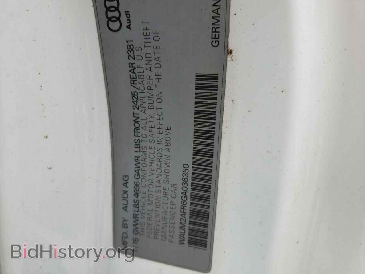 2016 AUDI A5 - VIN: WAUM2AFR6GA036350 - Photo 10