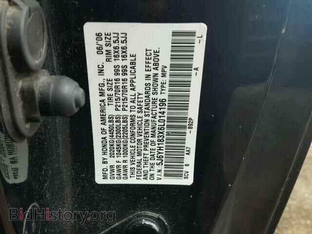 2006 HONDA ELEMENT - VIN: 5J6YH183X6L014196 - Фото 10