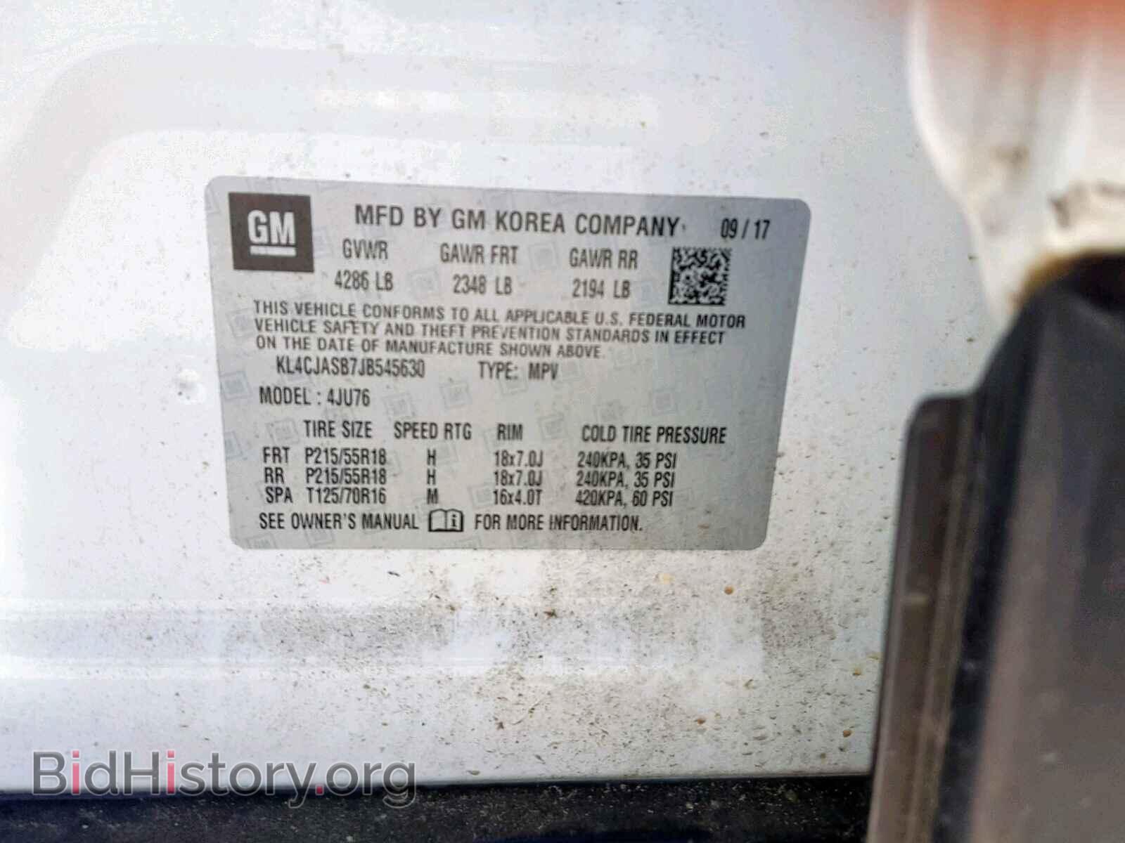2018 BUICK ENCORE PRE - VIN: KL4CJASB7JB545630 - Photo 10