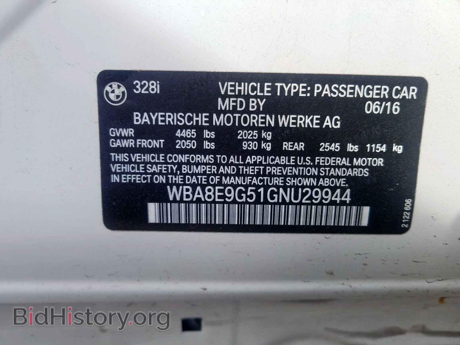 2016 BMW 3 SERIES - VIN: WBA8E9G51GNU29944 - Фото 10
