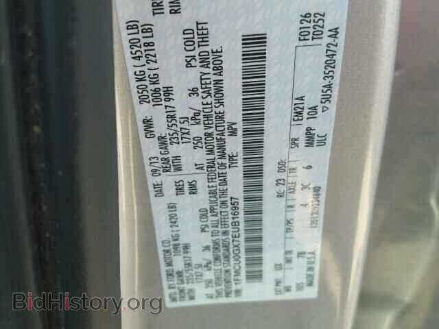 2014 FORD ESCAPE - VIN: 1FMCU0GX7EUB16957 - Фото 10