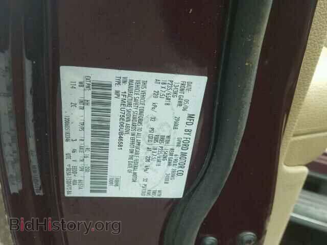 2006 FORD EXPLORER - VIN: 1FMEU75E06UB46581 - Фото 10