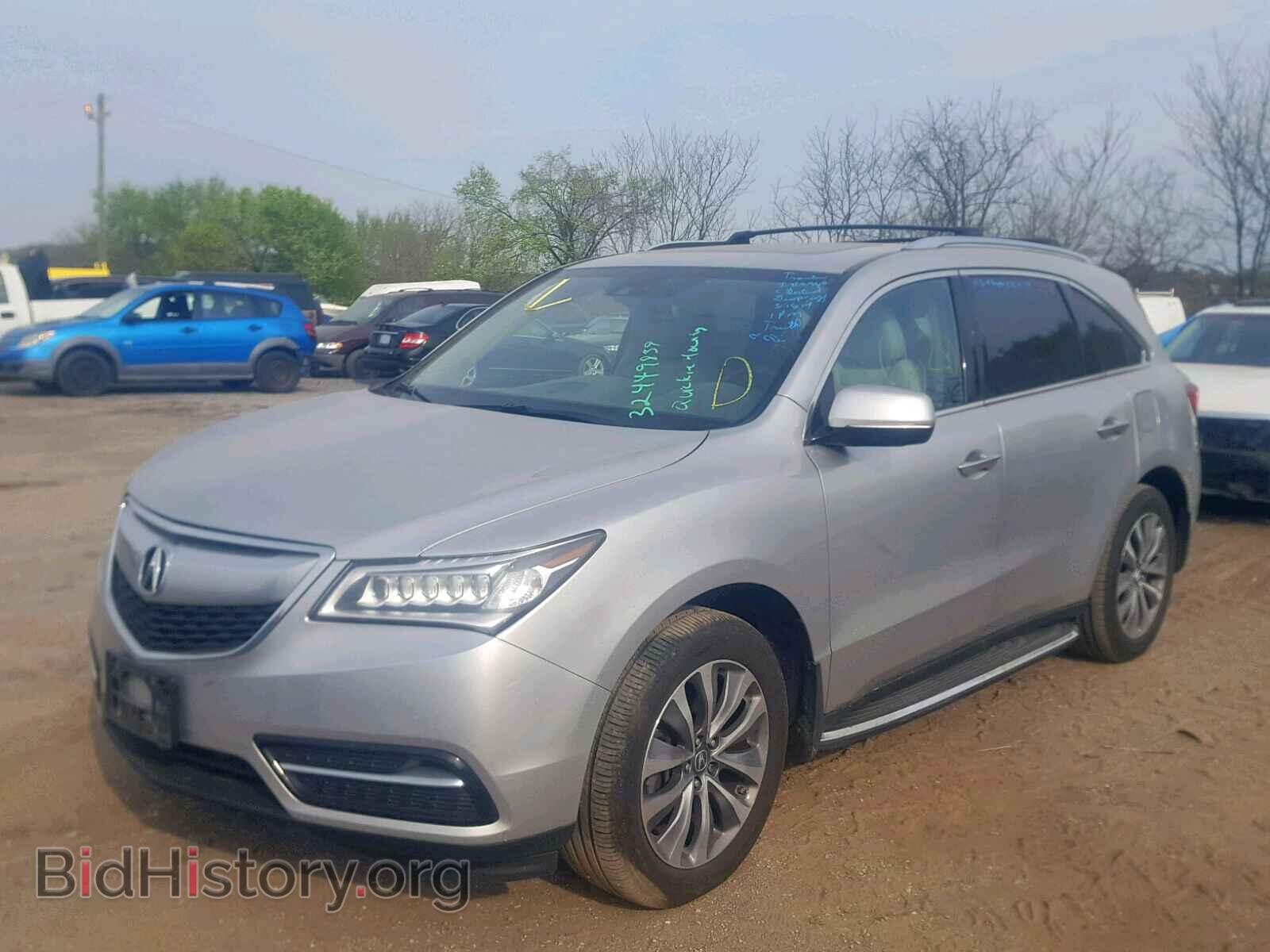 2014 ACURA MDX - VIN: 5FRYD4H43EB037069 - Фото 2