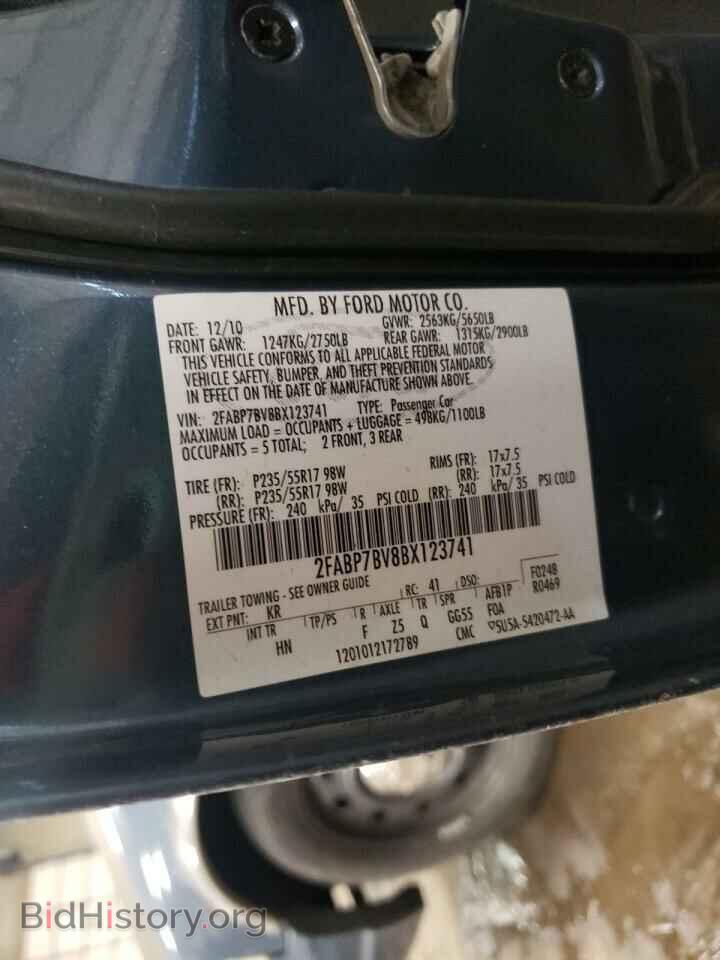 2011 FORD CROWN VIC - VIN: 2FABP7BV8BX123741 - Фото 10