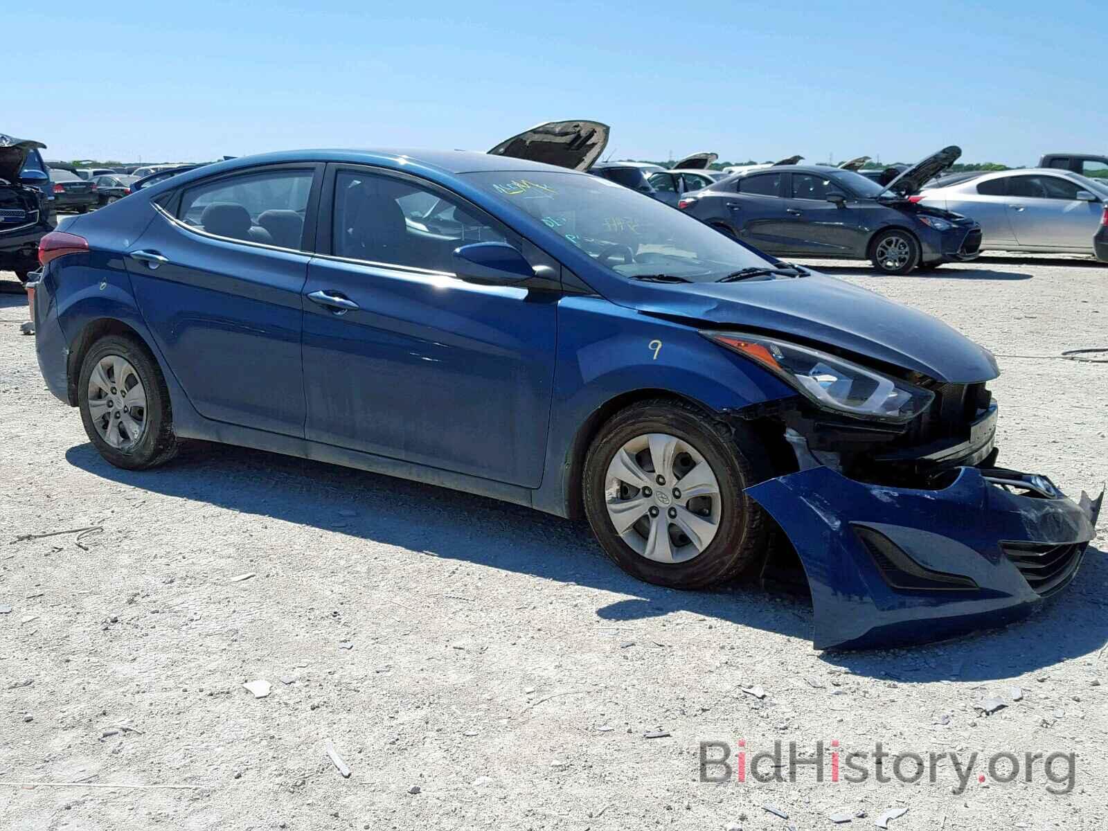 Photo KMHDH4AE1GU598738 - HYUNDAI ELANTRA 2016