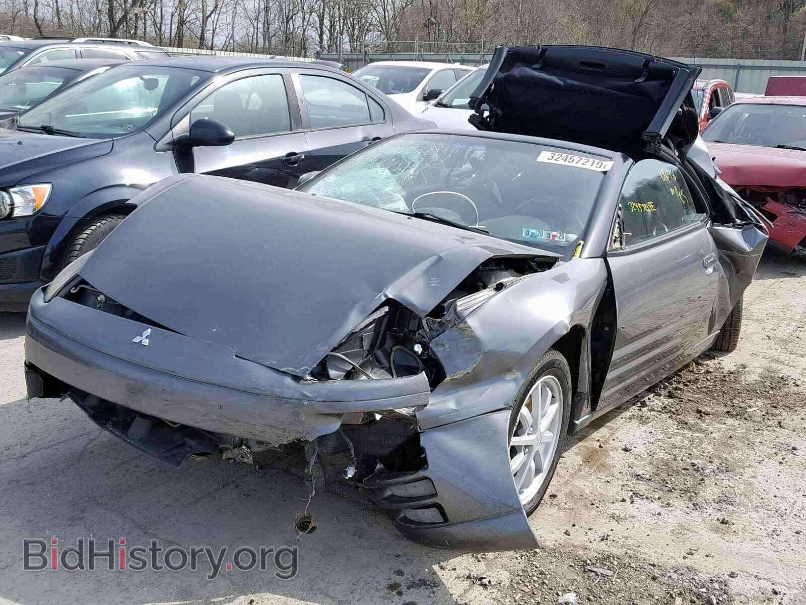 2002 MITSUBISHI ECLIPSE - VIN: 4A3AE45G52E086508 - Фото 2