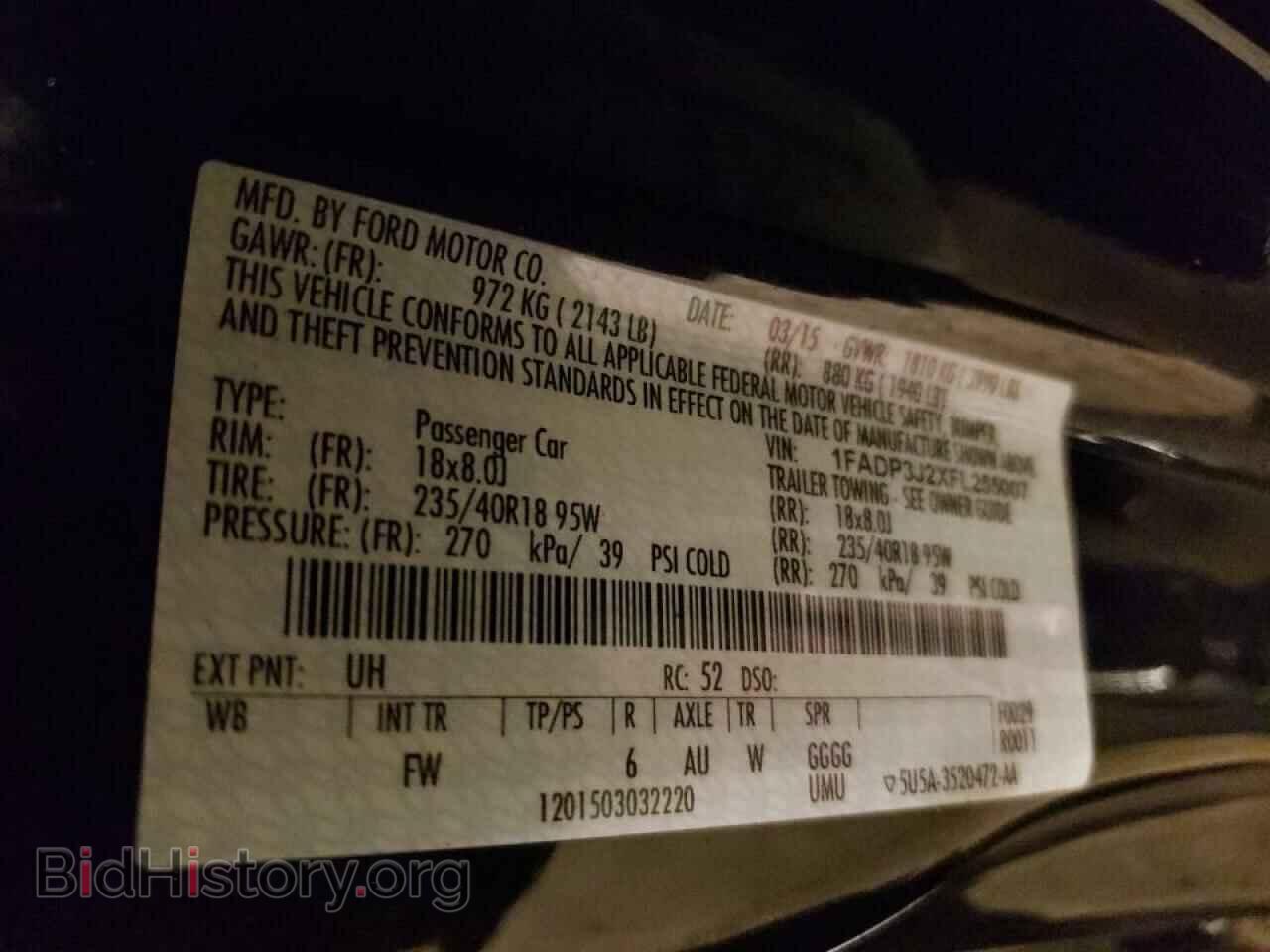 2015 FORD FOCUS - VIN: 1FADP3J2XFL255007 - Photo 10