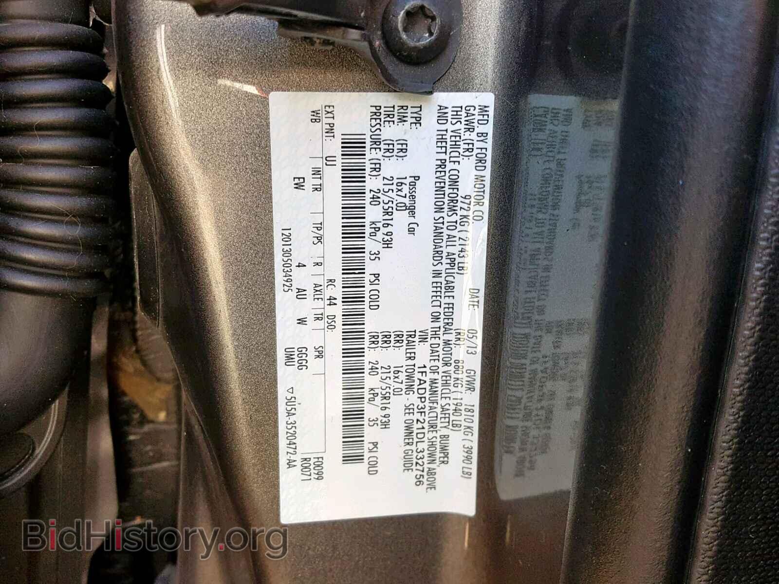 2013 FORD FOCUS SE - VIN: 1FADP3F21DL332756 - Фото 10