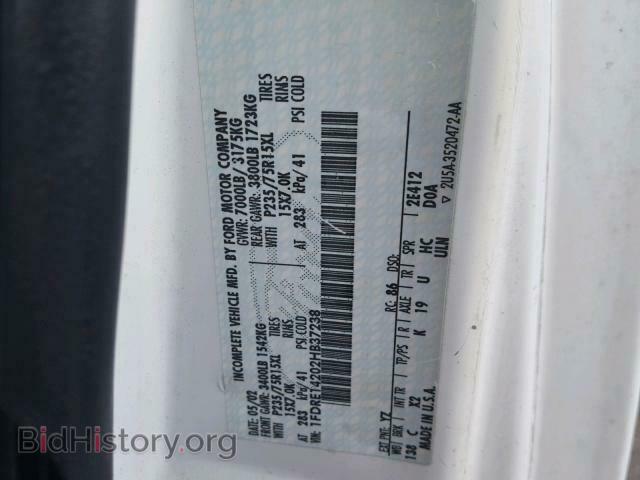 2002 FORD ECONOLINE - VIN: 1FDRE14202HB37238 - Фото 10