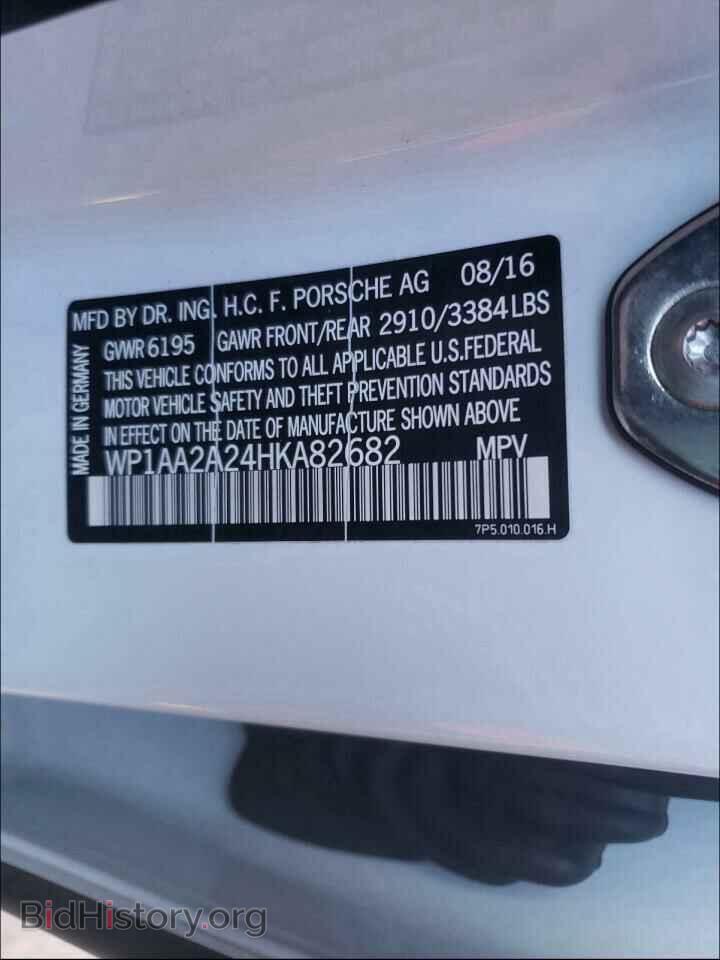 2017 PORSCHE CAYENNE - VIN: WP1AA2A24HKA82682 - Фото 10