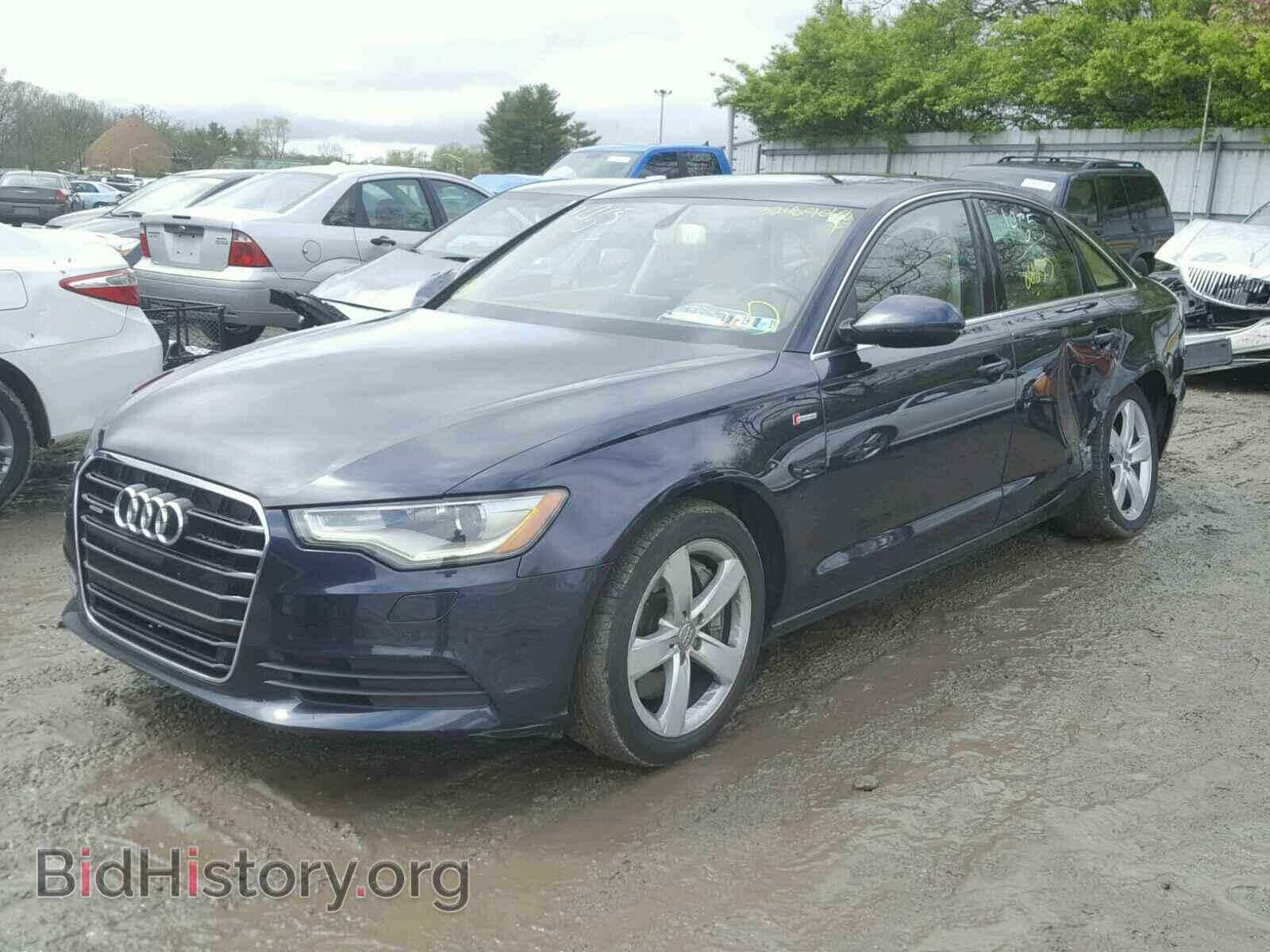 2012 AUDI A6 - VIN: WAUGGAFCXCN164250 - Фото 2