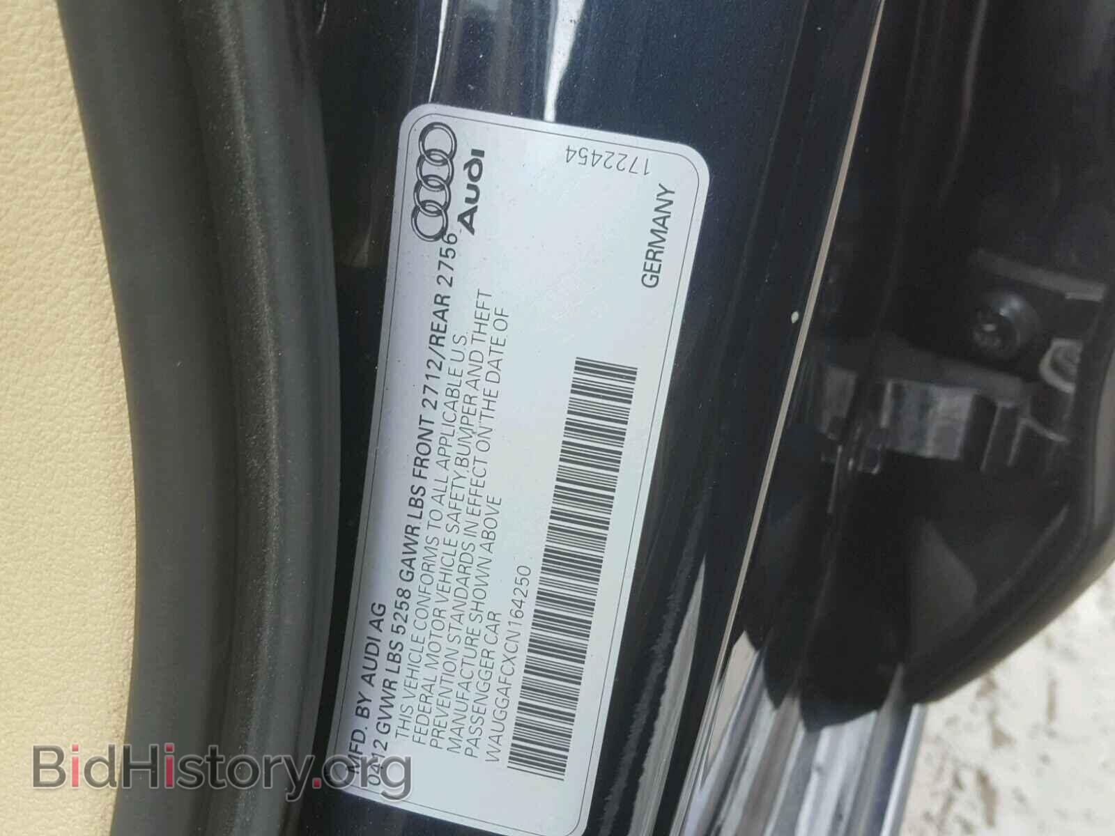 2012 AUDI A6 - VIN: WAUGGAFCXCN164250 - Фото 10