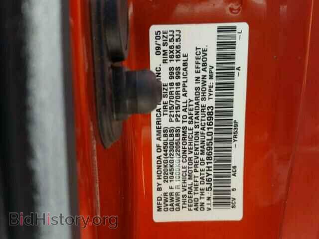 2005 HONDA ELEMENT - VIN: 5J6YH18695L016983 - Фото 10