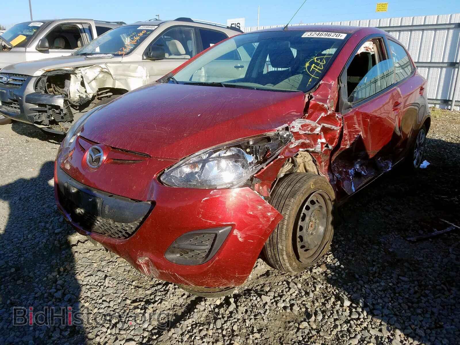 2014 MAZDA 2 - VIN: JM1DE1KZ8E0186723 - Фото 2