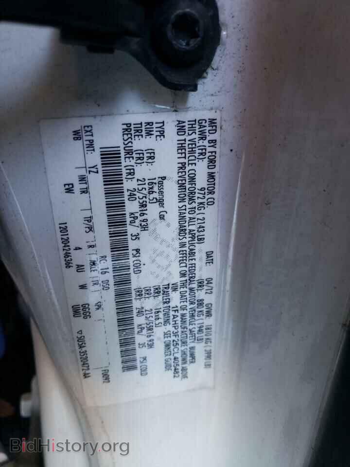2012 FORD FOCUS - VIN: 1FAHP3F25CL405482 - Фото 10