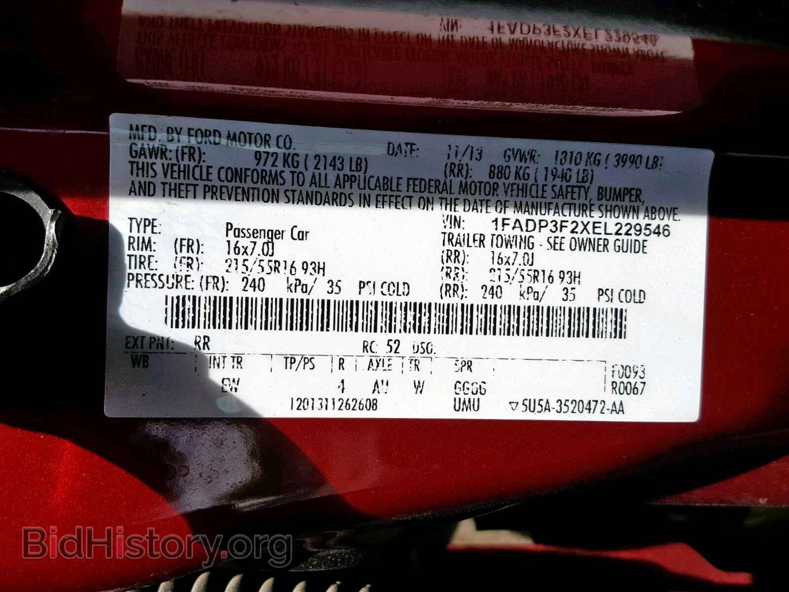 2014 FORD FOCUS SE - VIN: 1FADP3F2XEL229546 - Фото 10
