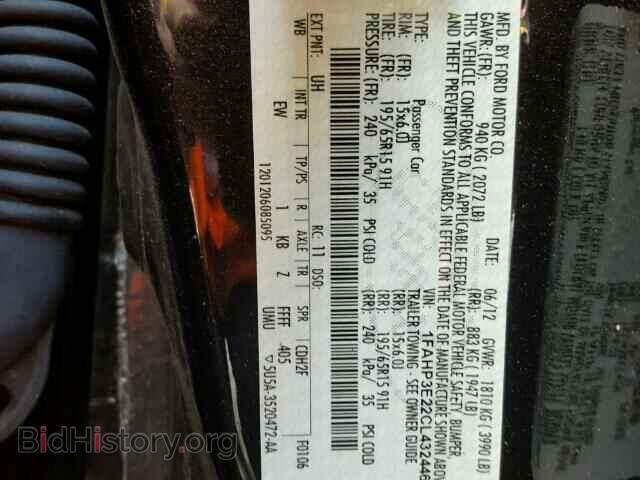 2012 FORD FOCUS - VIN: 1FAHP3E22CL432446 - Photo 10