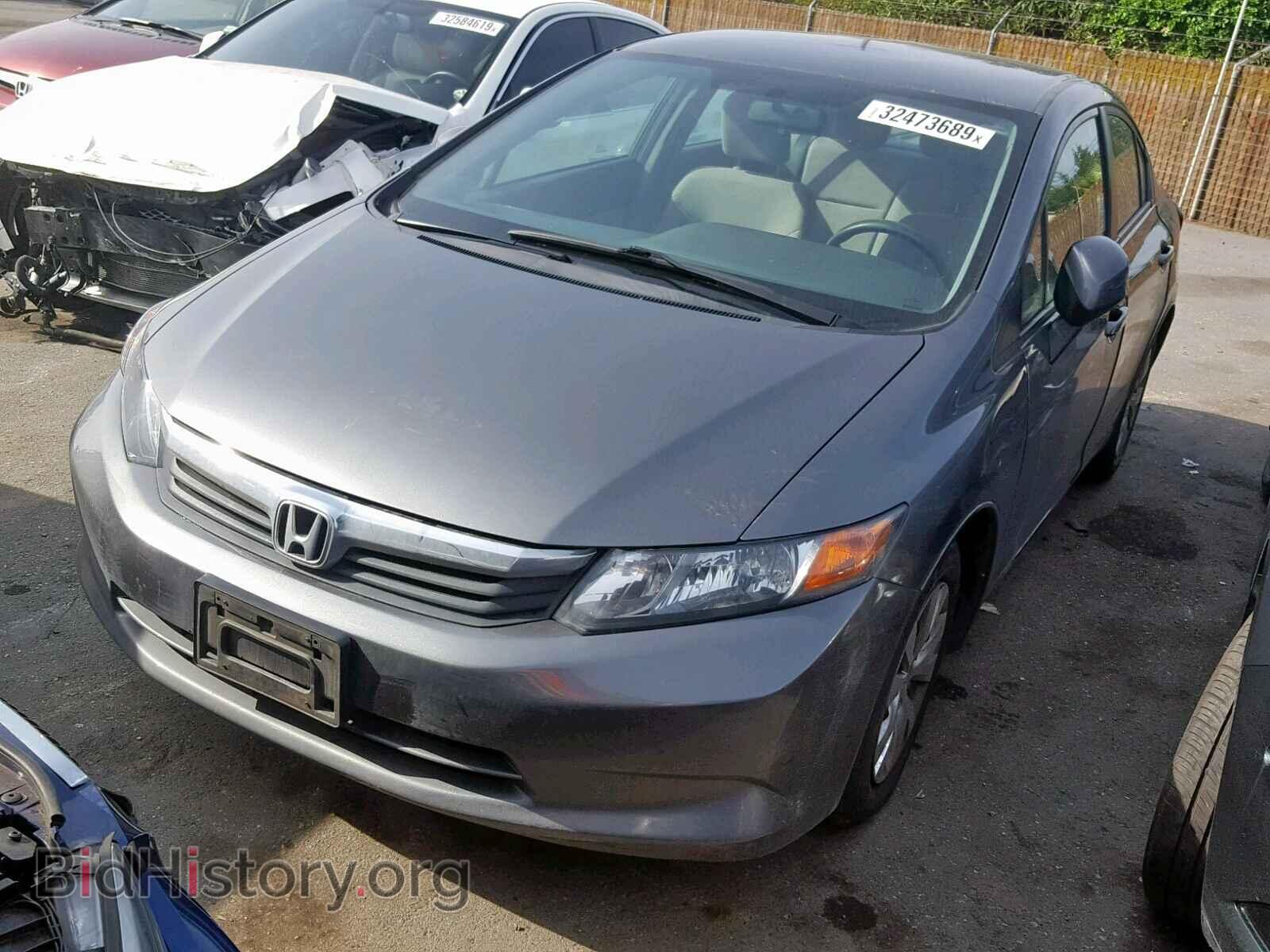 2012 HONDA CIVIC LX - VIN: 19XFB2F59CE365193 - Фото 2