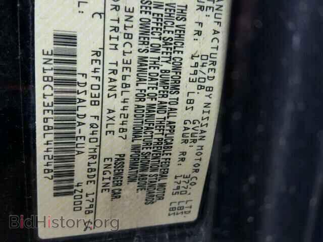 2008 NISSAN VERSA - VIN: 3N1BC13E68L442487 - Фото 10