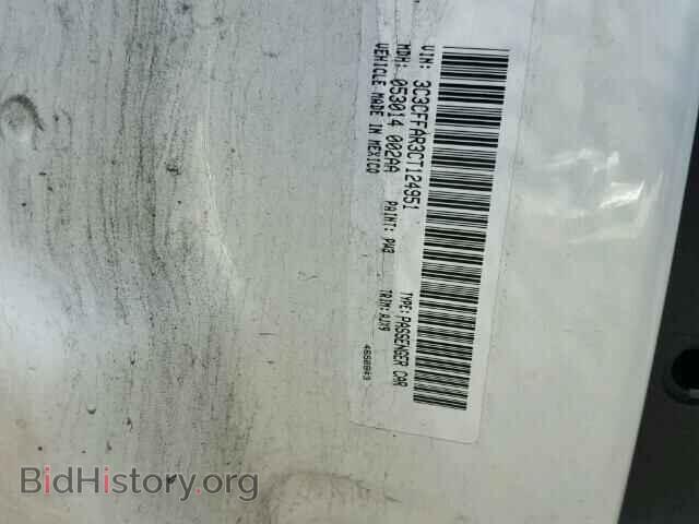 2012 FIAT 500 - VIN: 3C3CFFAR3CT124951 - Фото 10