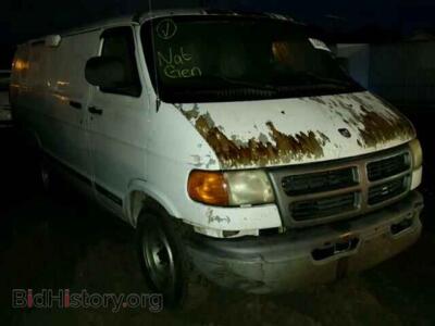 2002 Dodge RAM VAN RAM Van B2, белый — VIN 2B7JB21Z92K107816, Copart