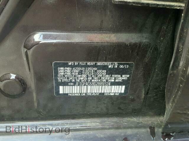 2013 SUBARU IMPREZA - VIN: JF1GPAC68D2889324 - Фото 10