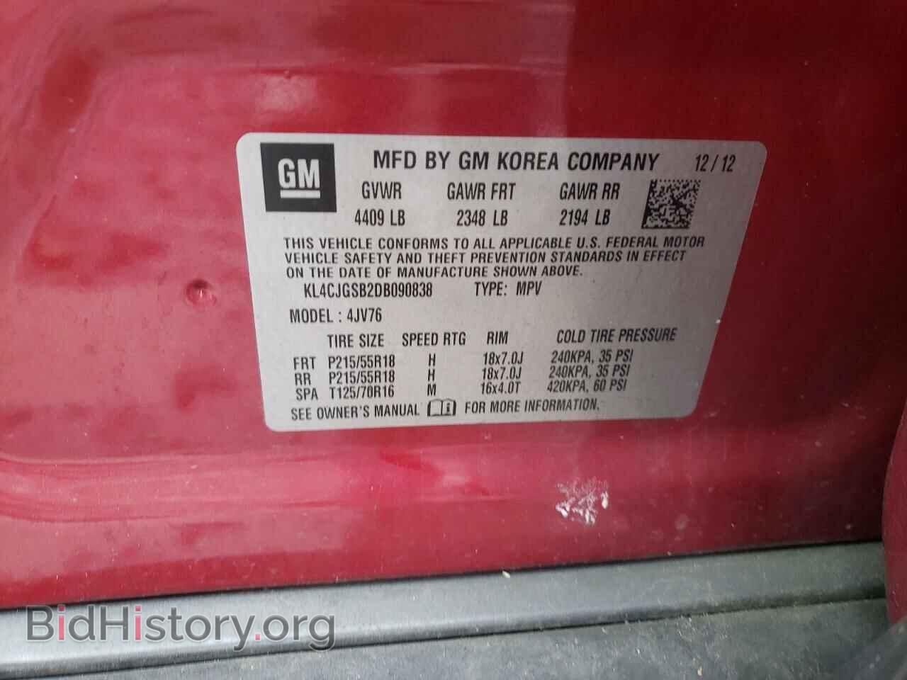2013 BUICK ENCORE - VIN: KL4CJGSB2DB090838 - Photo 10