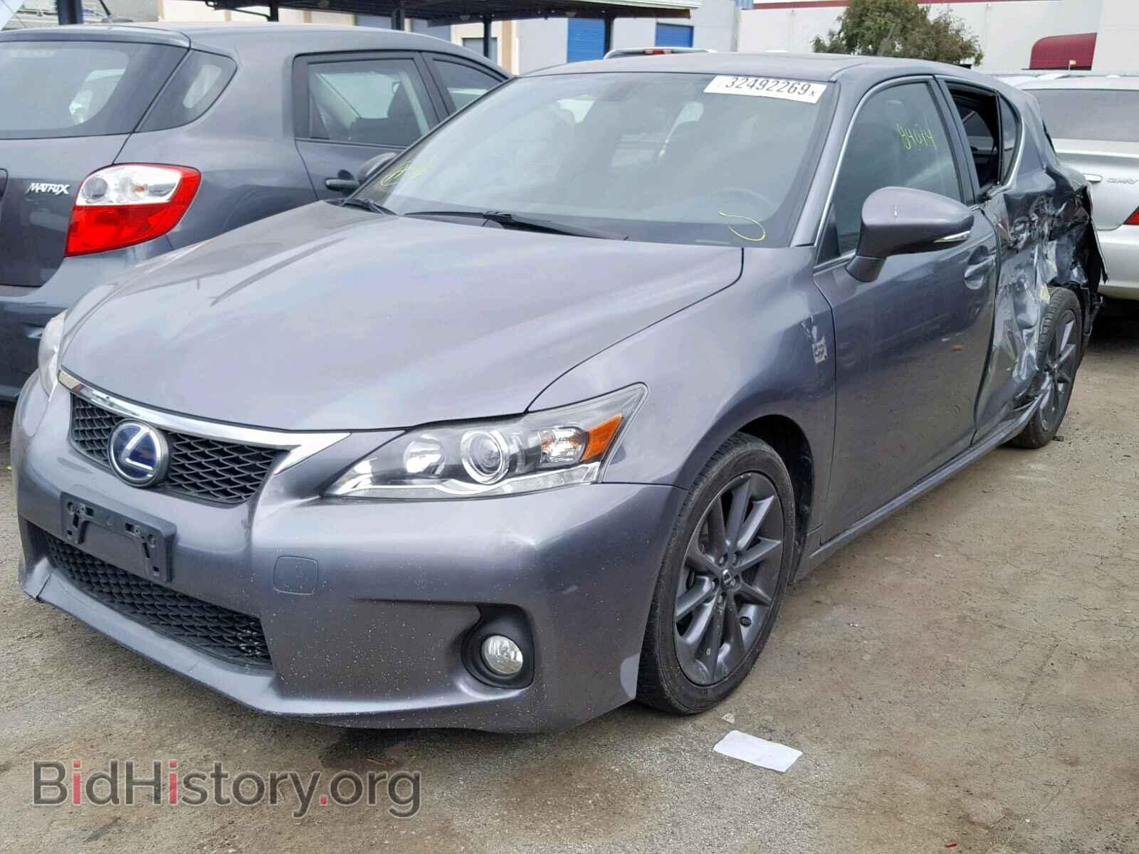 2012 LEXUS CT 200 - VIN: JTHKD5BH9C2073971 - Фото 2