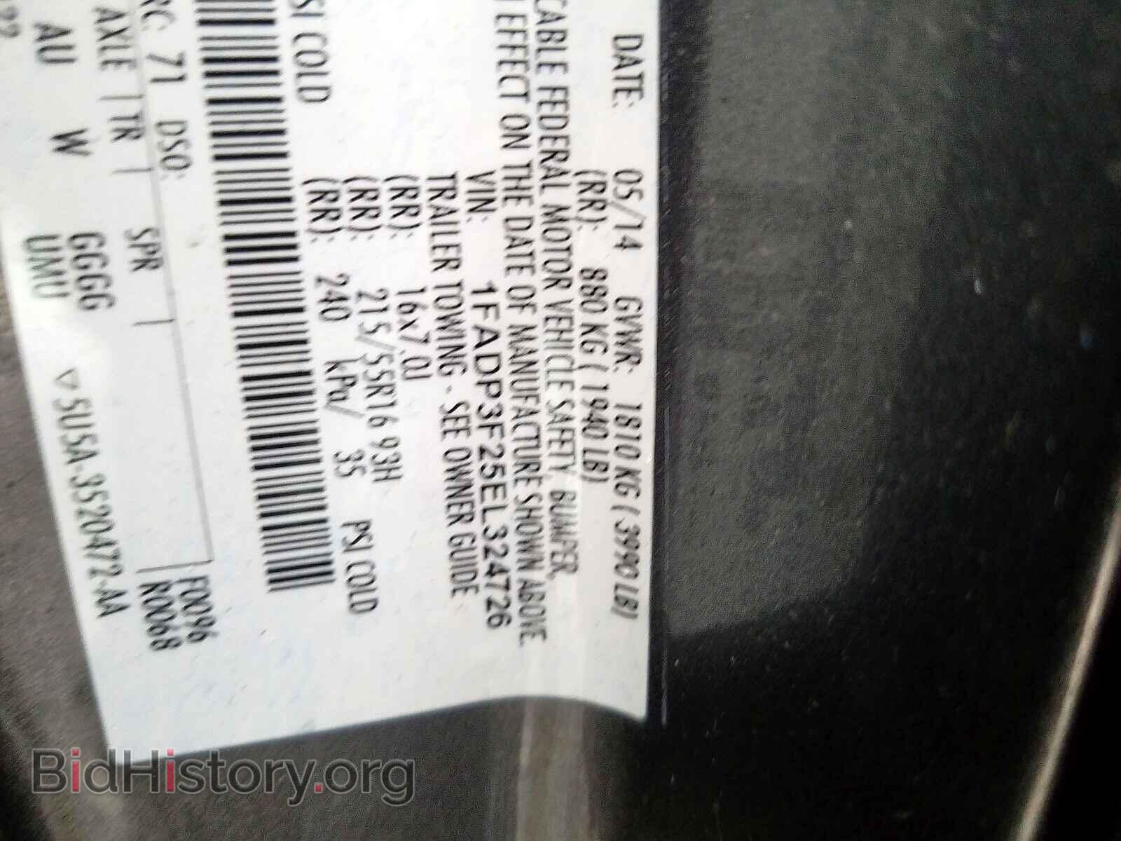 2014 FORD FOCUS - VIN: 1FADP3F25EL324726 - Photo 10