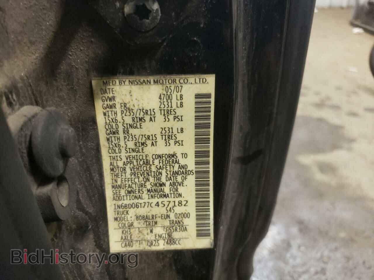 2007 NISSAN FRONTIER - VIN: 1N6BD06T77C457182 - Фото 10