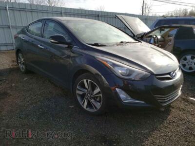 2015 Hyundai ELANTRA Elantra SE, черный — VIN KMHDH4AE7FU298605, Copart
