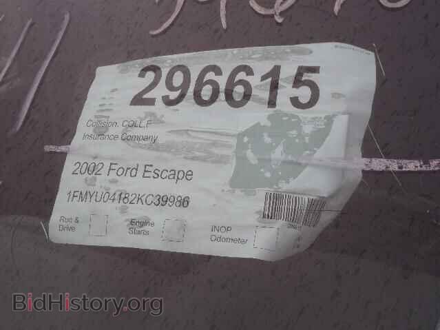 2002 FORD ESCAPE - VIN: 1FMYU04182KC39986 - Фото 7