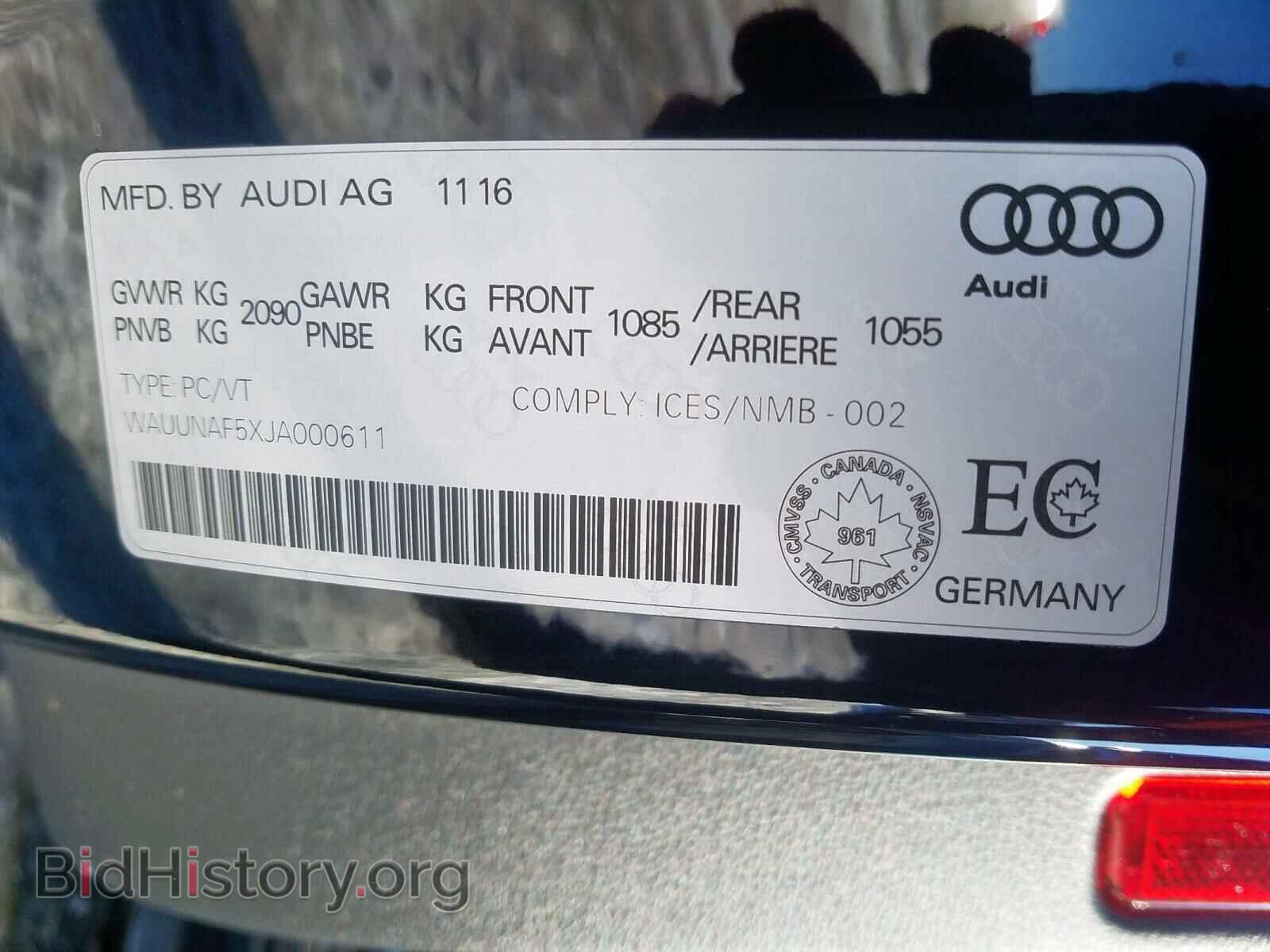 2018 AUDI A5 - VIN: WAUUNAF5XJA000611 - Фото 10