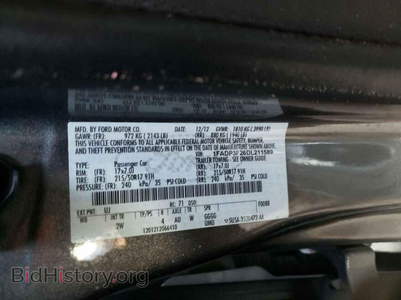 2013 FORD FOCUS - VIN: 1FADP3F26DL211589 - Photo 10
