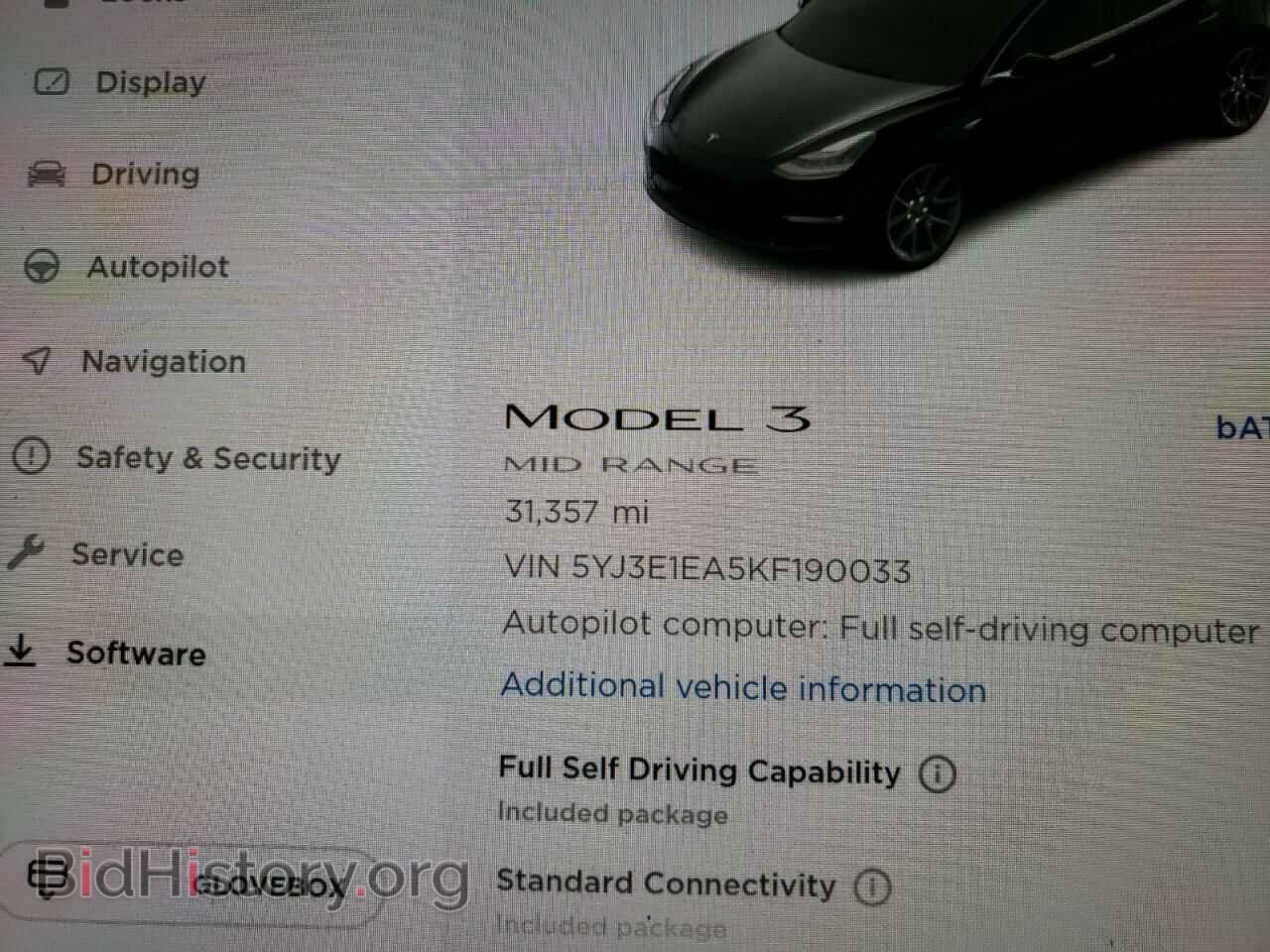 2019 TESLA MODEL 3 - VIN: 5YJ3E1EA5KF190033 - Фото 8