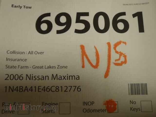 2006 NISSAN MAXIMA - VIN: 1N4BA41E46C812776 - Фото 8